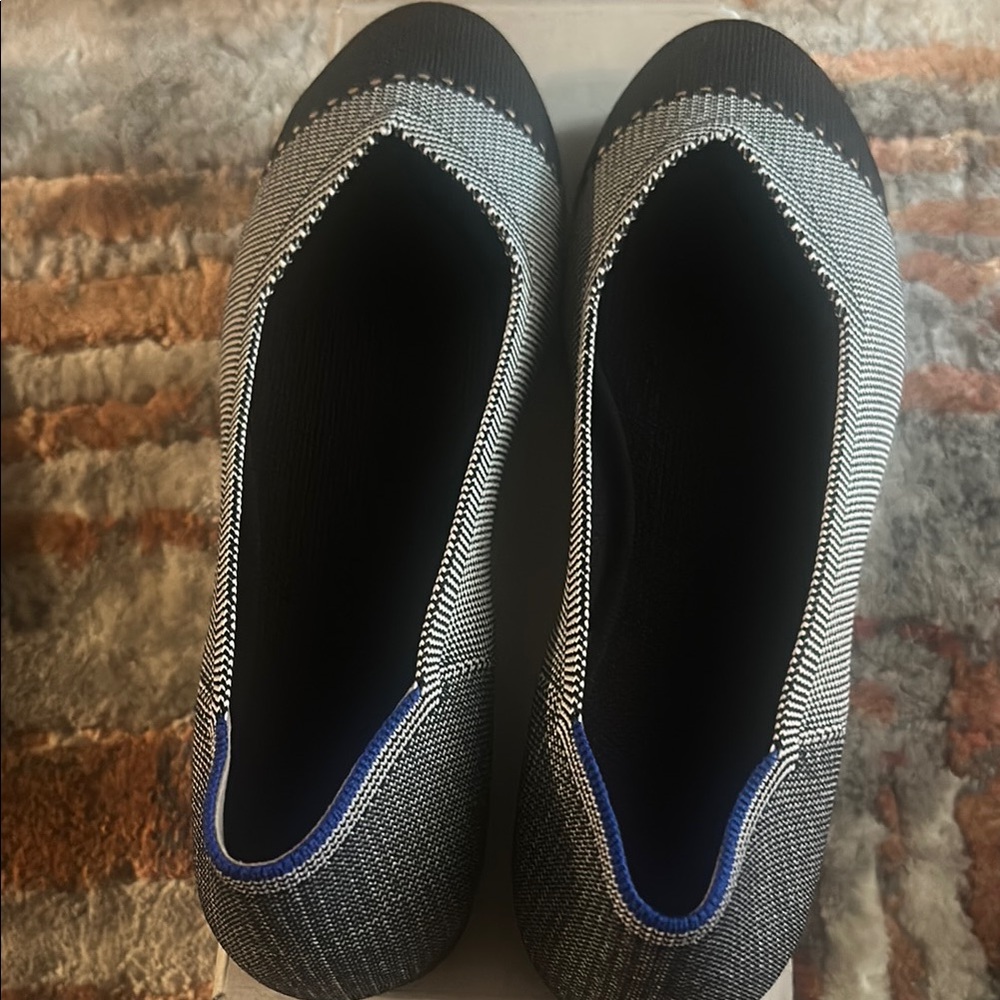 Rothy's Black and Blue Flats